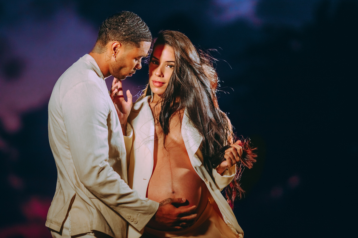 Thiago Rosarii - Vinny Nogueira - Micaele Nunes - Fotografia de Gestante - Itacimirim - Restaurante Manguezal - Praia -