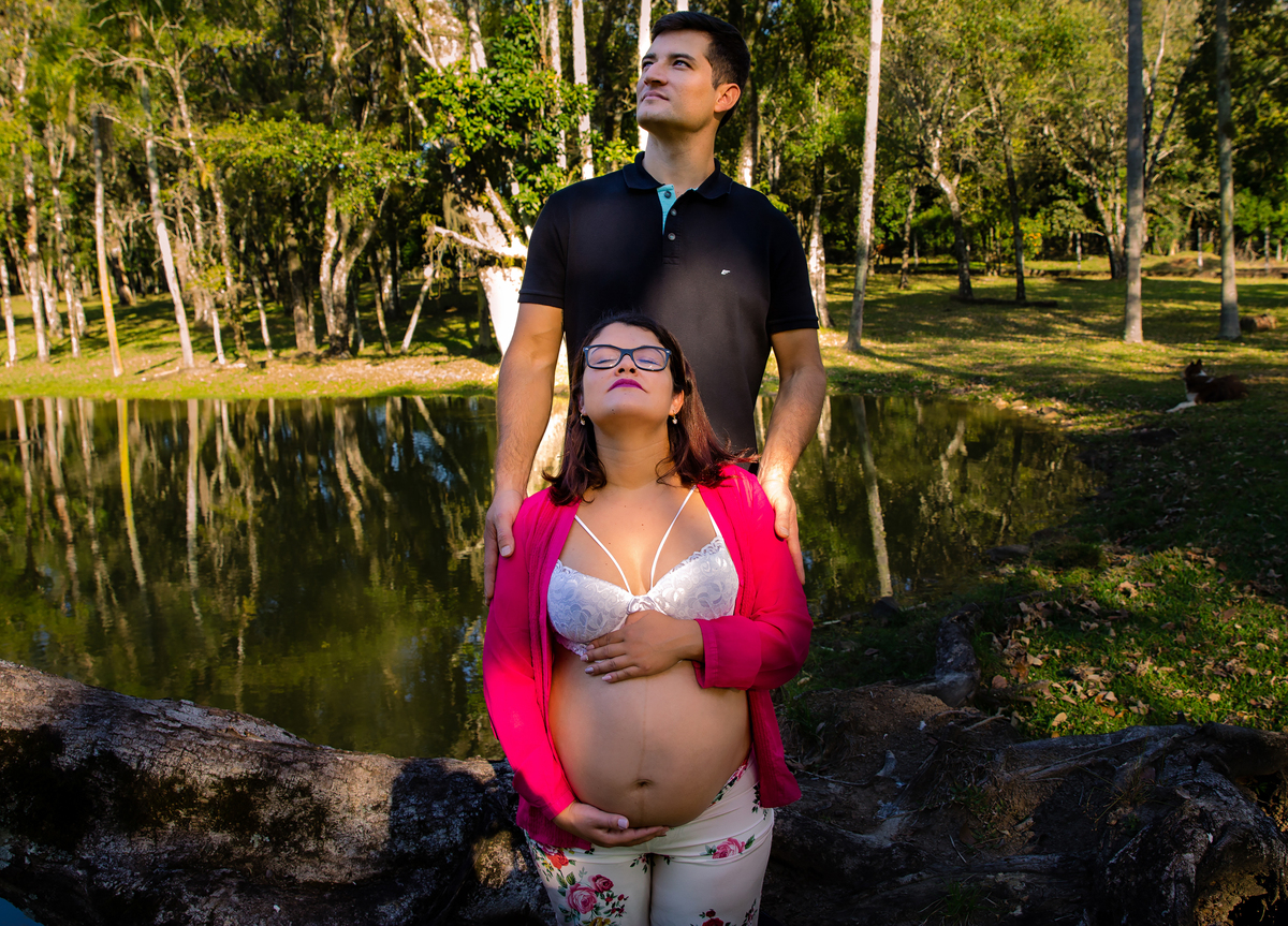 ensaio externo, ensaio gestante, gestação, filho, filha, família, três coroas