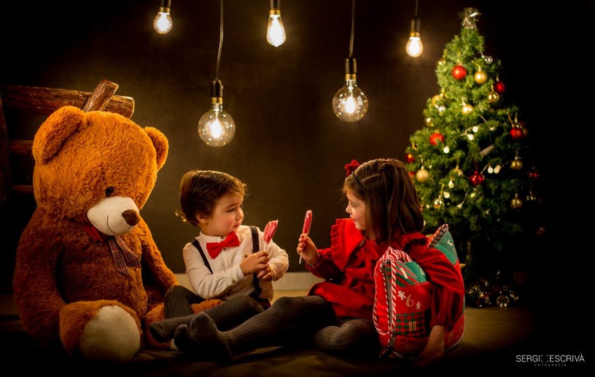 Fotos de niños para Navidad