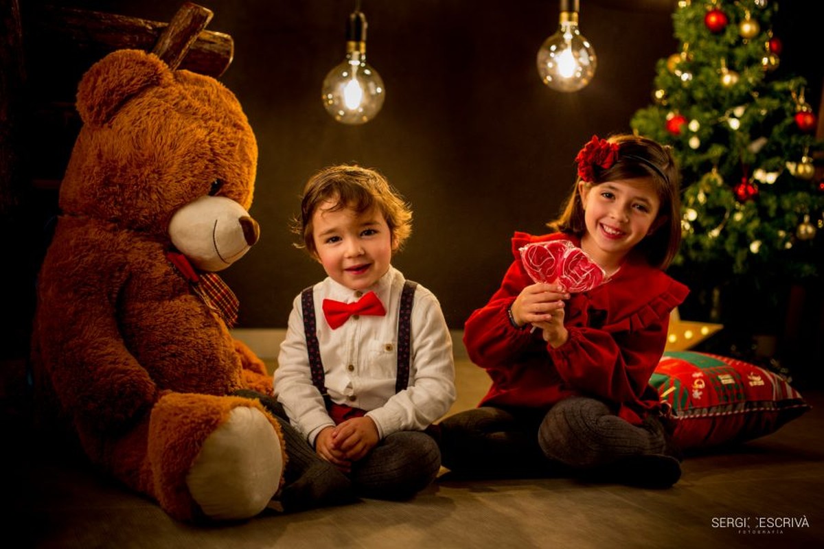 Fotos de niños para Navidad
