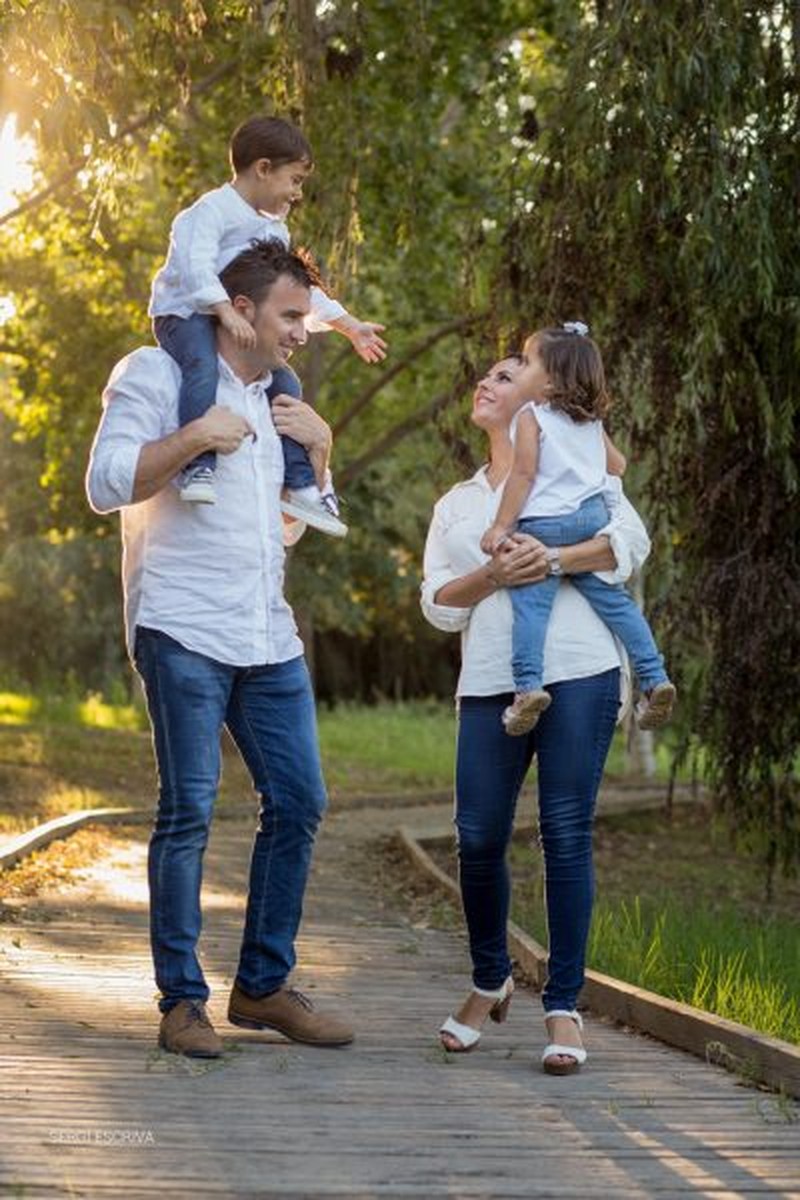 Fotos de familia. Xavi y Julia