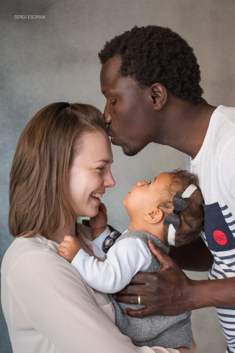 Sesión familiar en estudio. Sesión de seguimiento