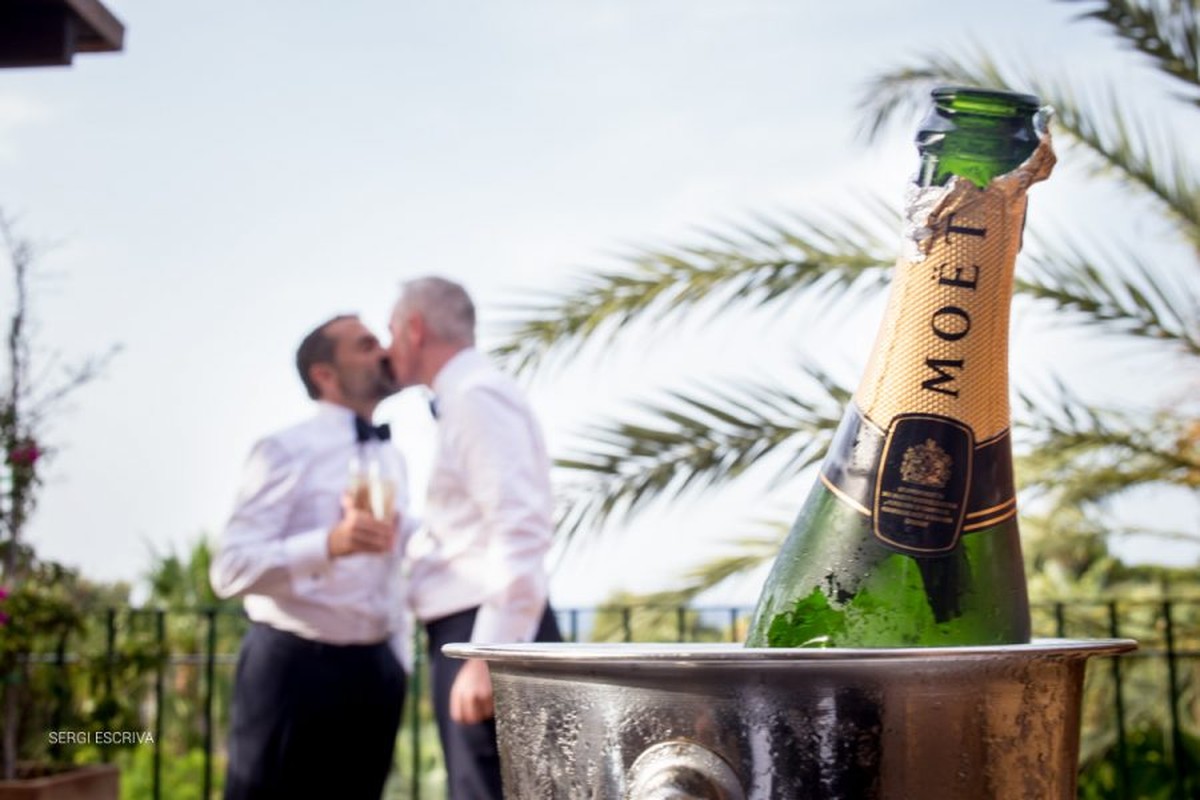 Boda en Denia, Hotel les Rotes, Peter & Jorge, England + Spain