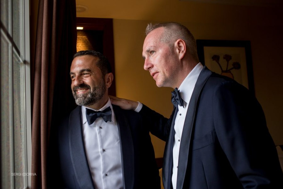 Boda en Denia, Hotel les Rotes, Peter & Jorge, England + Spain