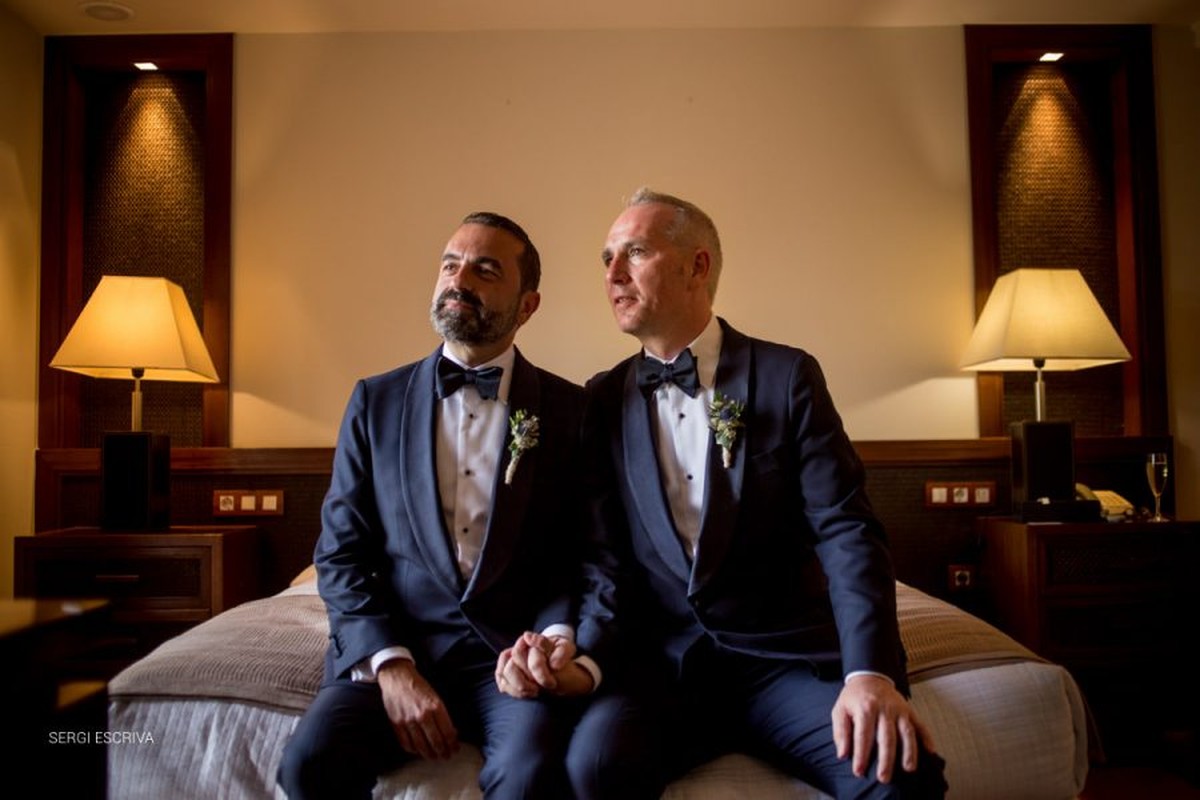 Boda en Denia, Hotel les Rotes, Peter & Jorge, England + Spain