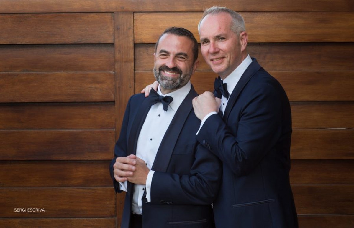 Boda en Denia, Hotel les Rotes, Peter & Jorge, England + Spain