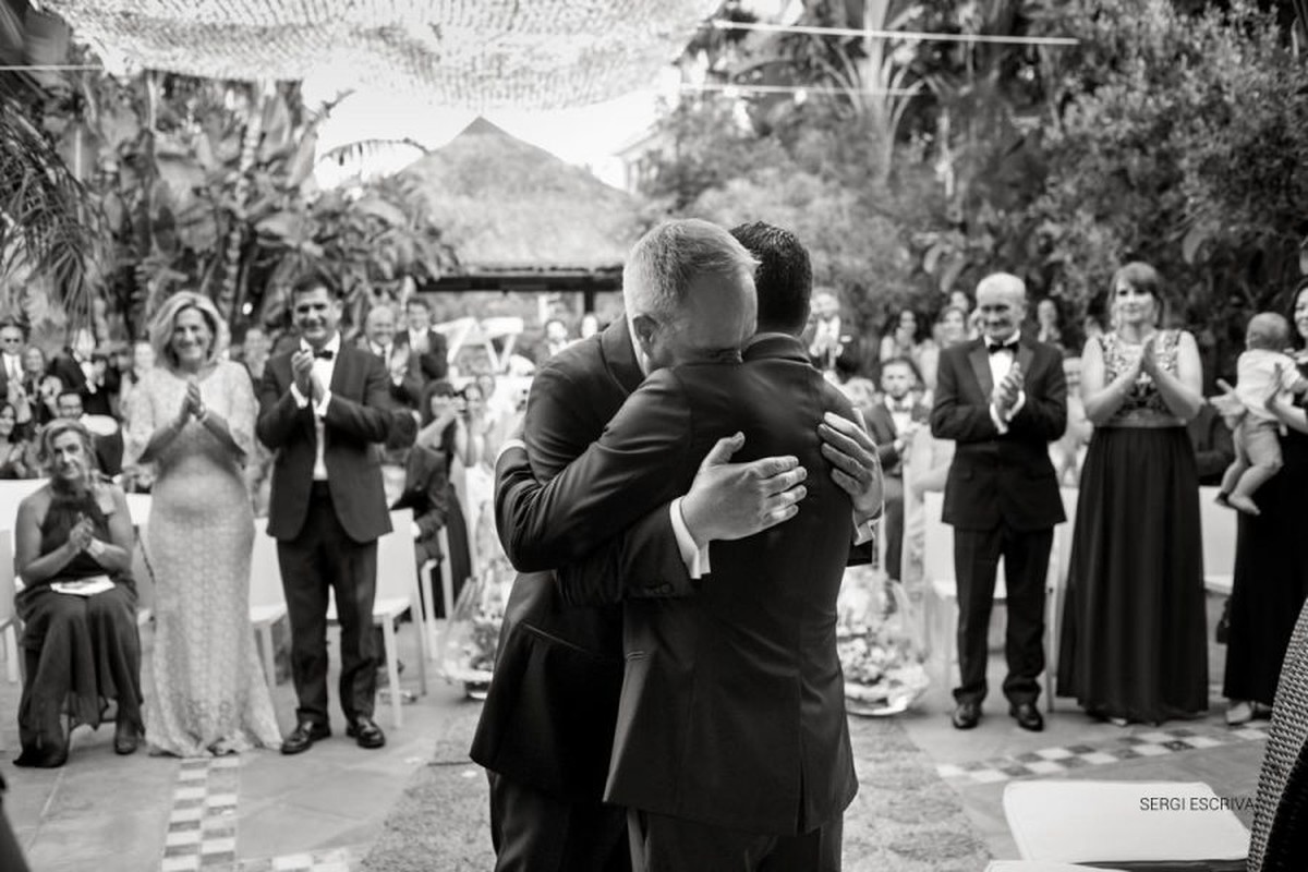 Boda en Denia, Hotel les Rotes, Peter & Jorge, England + Spain