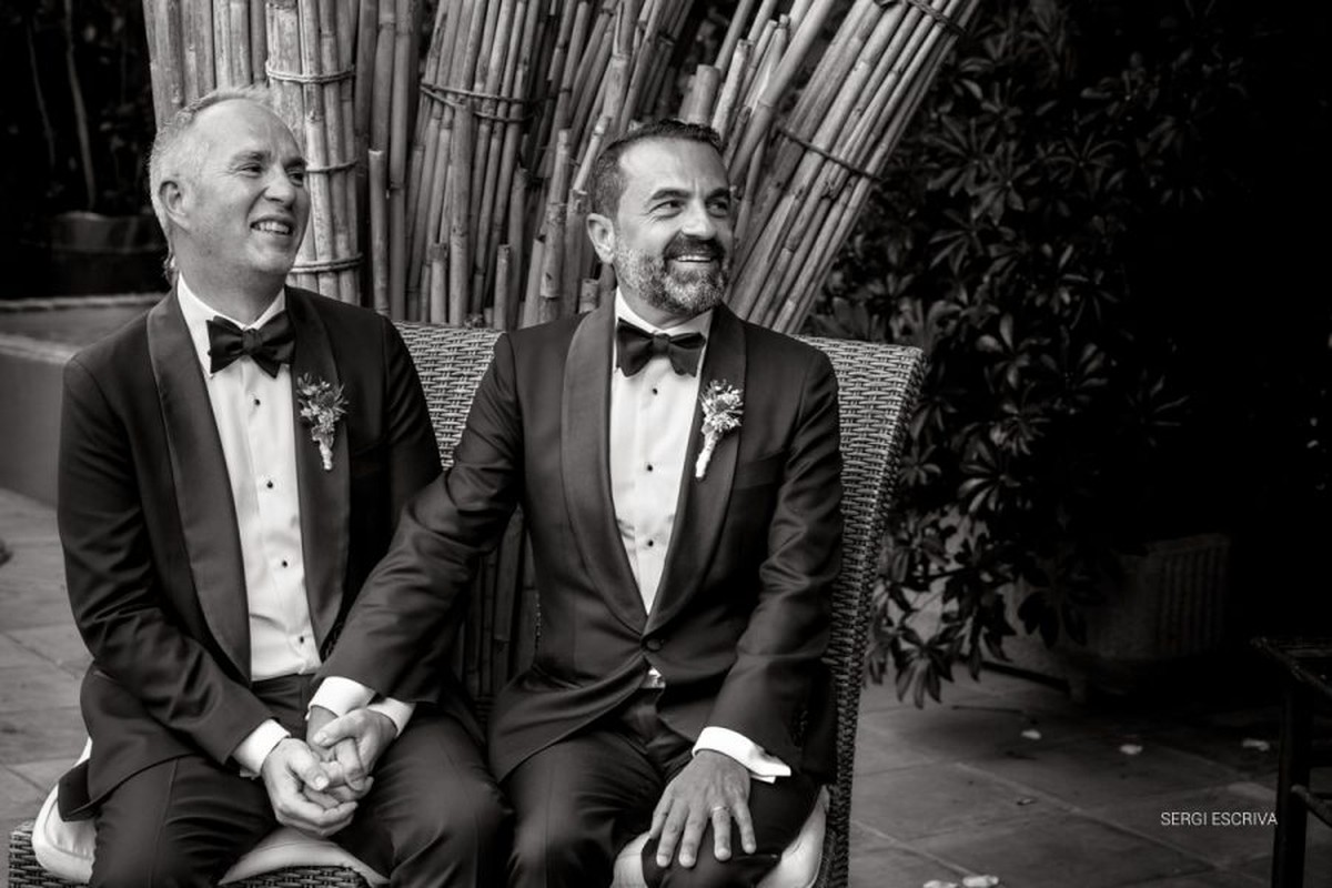 Boda en Denia, Hotel les Rotes, Peter & Jorge, England + Spain