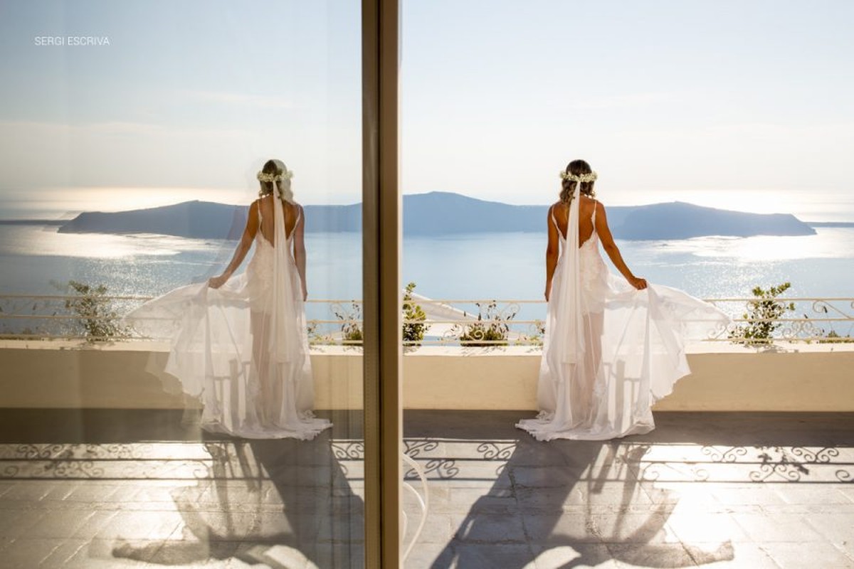 Boda en Santorini. Grecia. Camila e Andrey