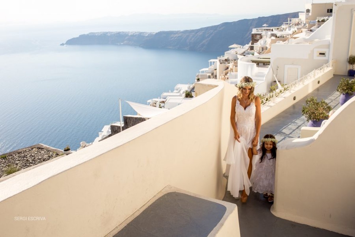 Boda en Santorini. Grecia. Camila e Andrey