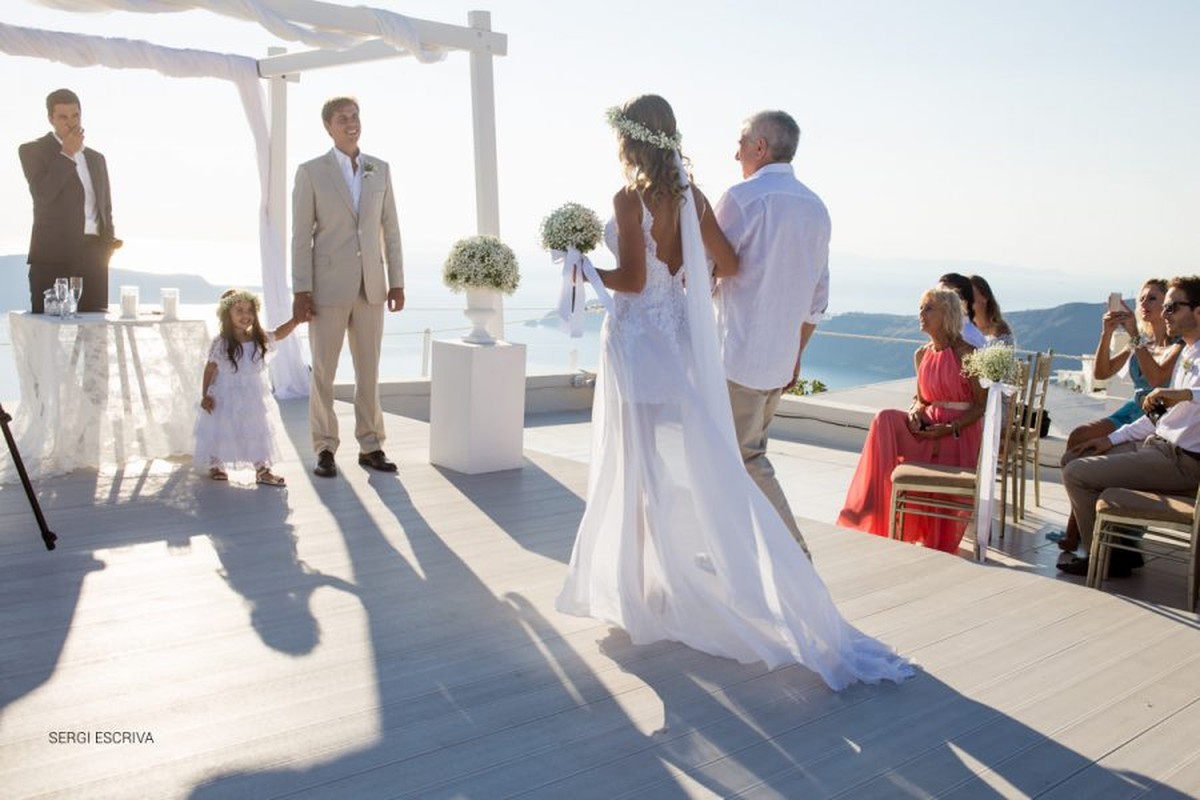 Boda en Santorini. Grecia. Camila e Andrey