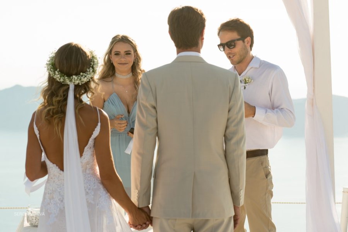 Boda en Santorini. Grecia. Camila e Andrey