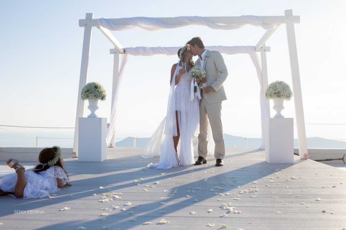 Boda en Santorini. Grecia. Camila e Andrey