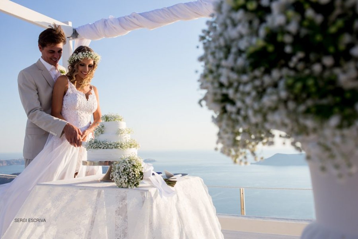 Boda en Santorini. Grecia. Camila e Andrey