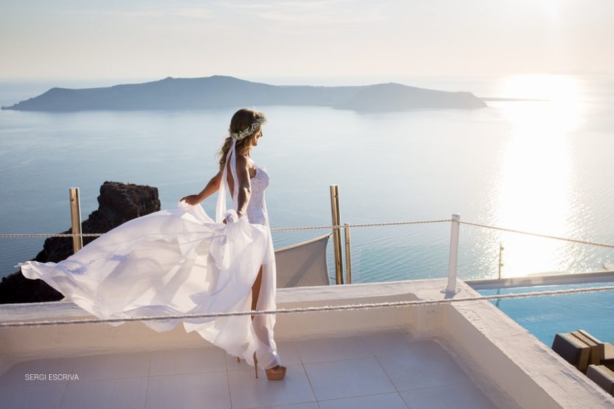 Boda en Santorini. Grecia. Camila e Andrey