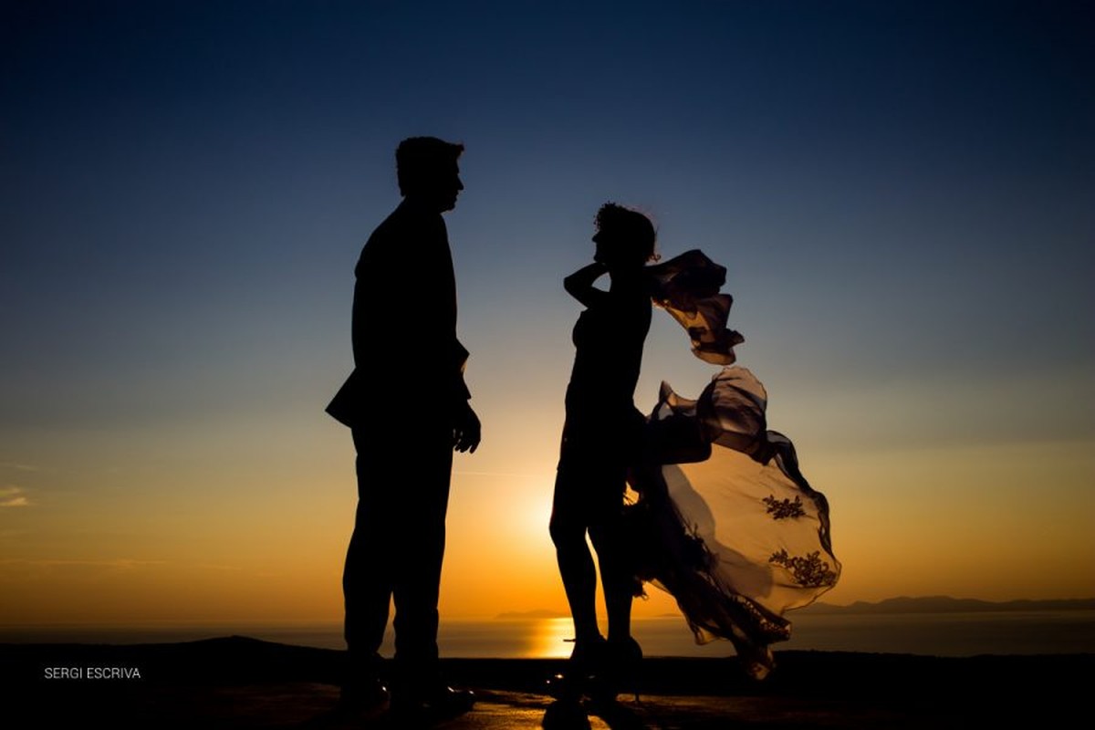 Boda en Santorini. Grecia. Camila e Andrey