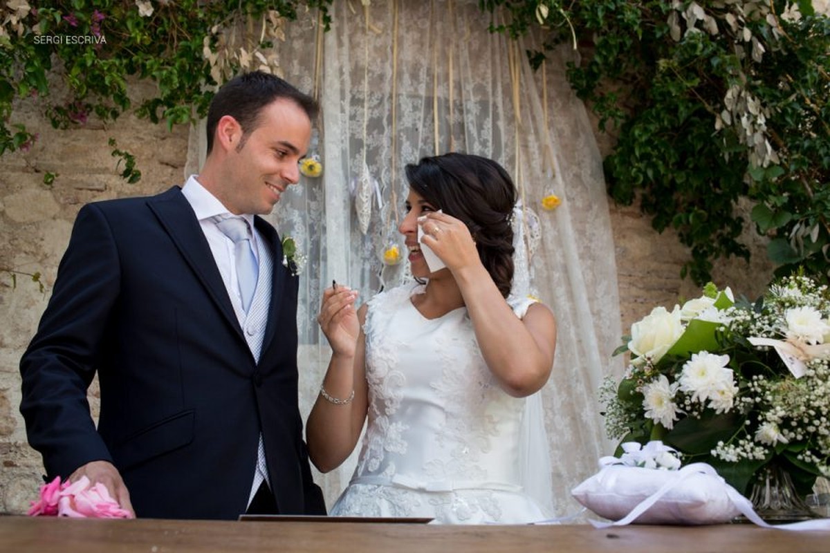 Boda de día en el Molí Nou, La Safor, Valencia. Hanane y Pablo