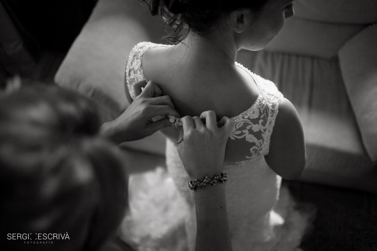 Merce y Daniel. Boda en Potries. Moli Canyar. Preparación en Casa Babel, Villalonga.