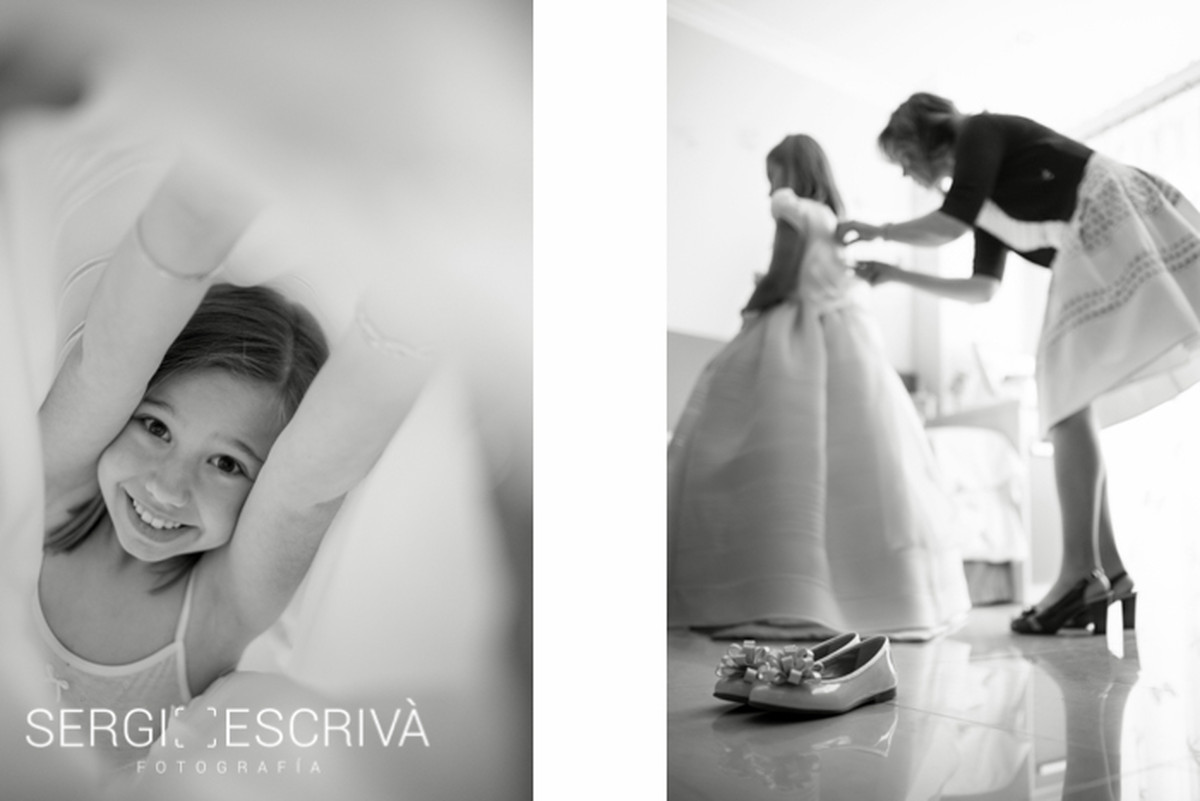 María y sus fotos de Comunión