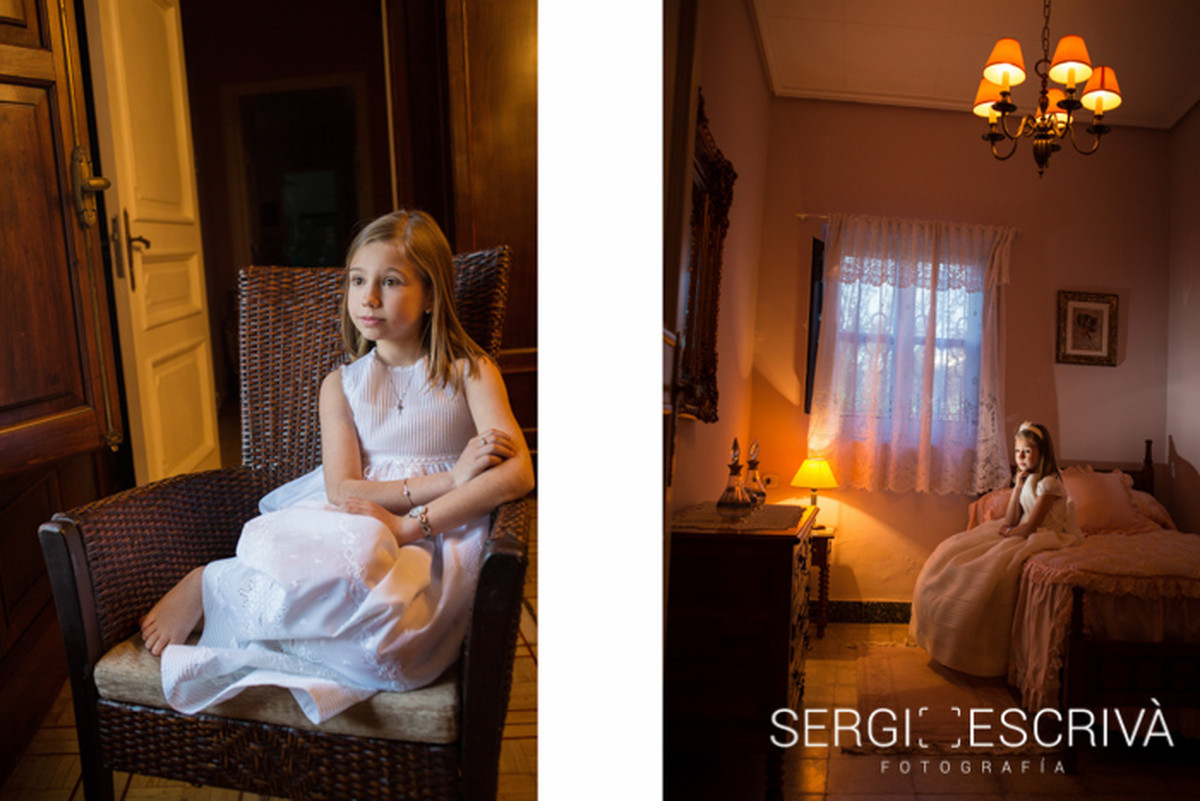 María y sus fotos de Comunión