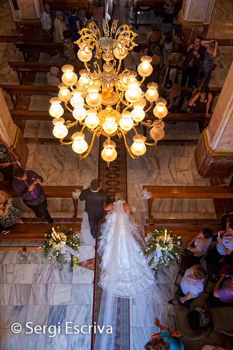 La entrada a la iglesia