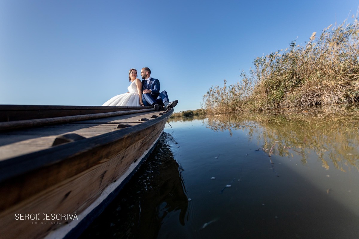 Postboda en la Albufera de Valencia