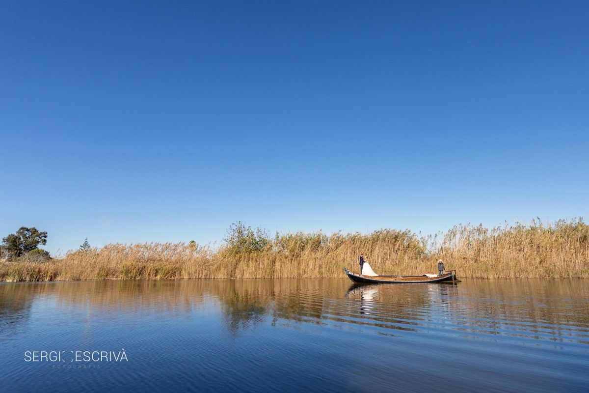 Postboda en la Albufera de Valencia