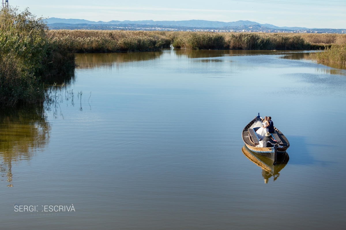 Postboda en la Albufera de Valencia