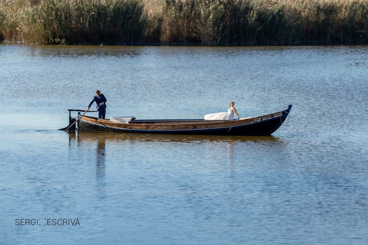 Postboda en la Albufera de Valencia