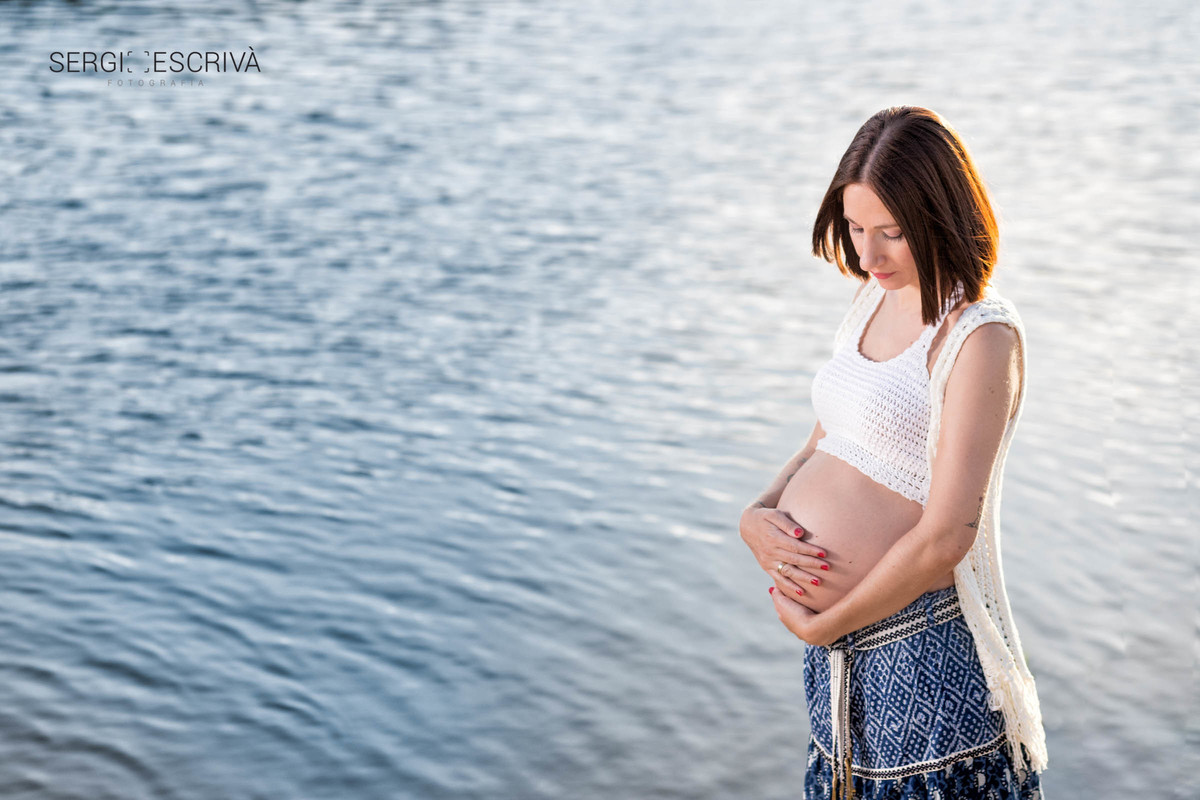 Fotos de embarazada en la playa