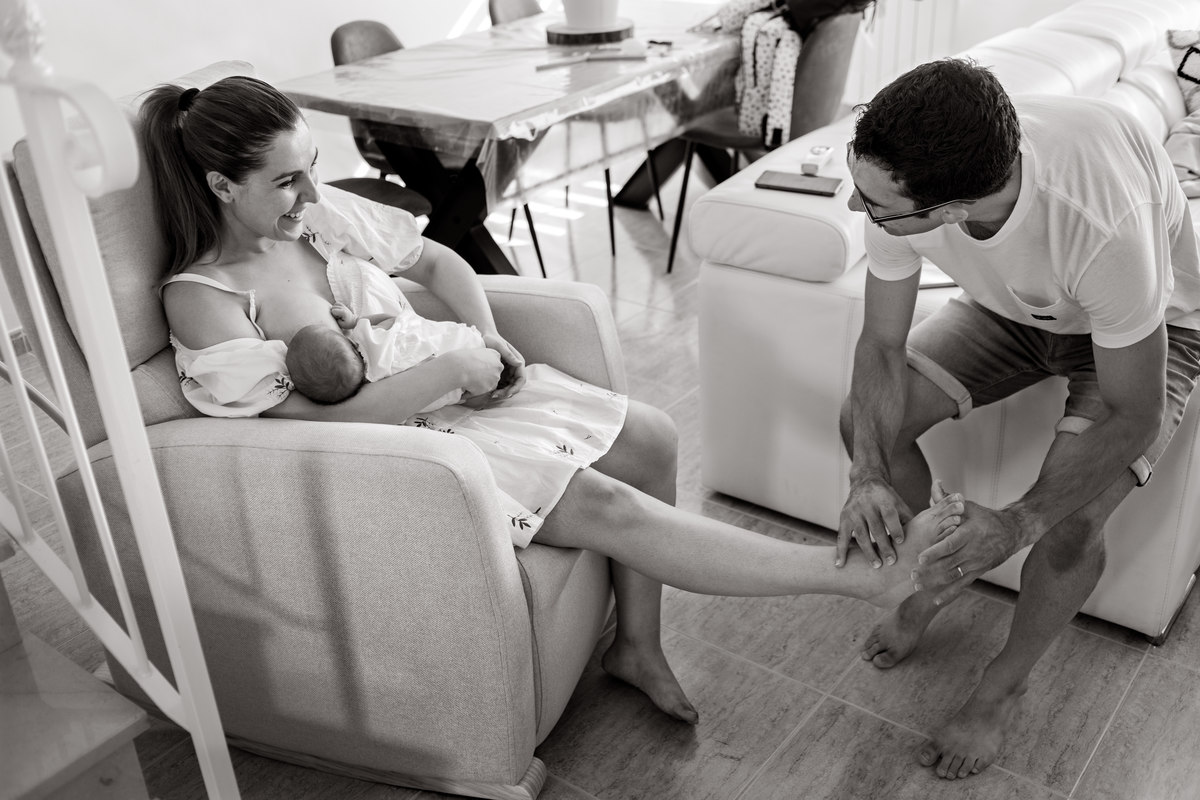 Fotos de recién nacido en casa