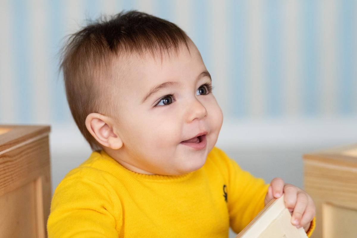 Fotos de estudio de bebe de 6 meses