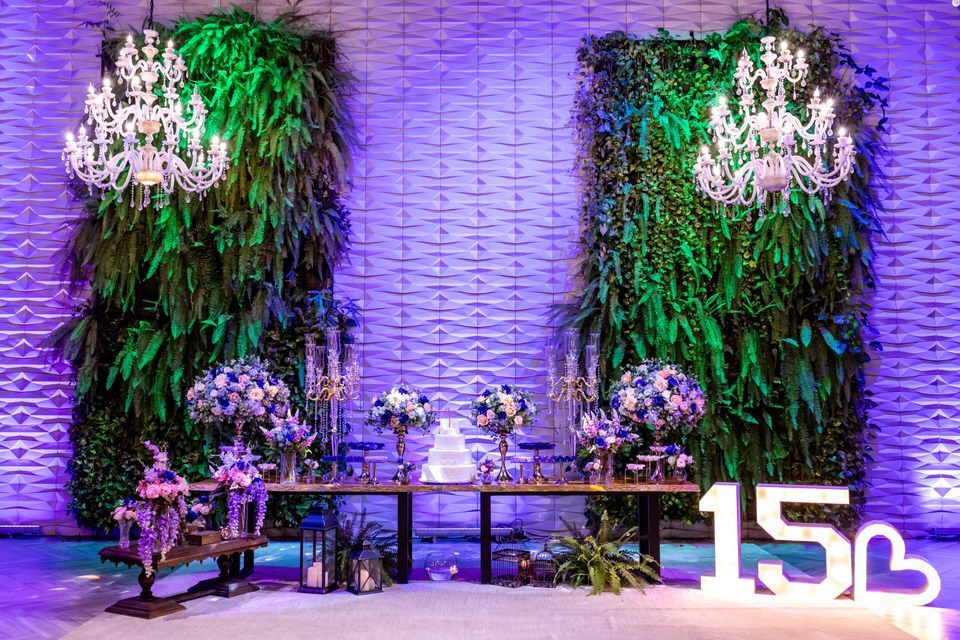 decoração, da festa de 15 anos da Roberta no Espaço Illumina - Fotógrafo de debutante em São Paulo.