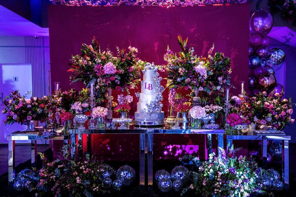 decoração de festa de 15 anos do Buffet Fernandes  no Tatuapé