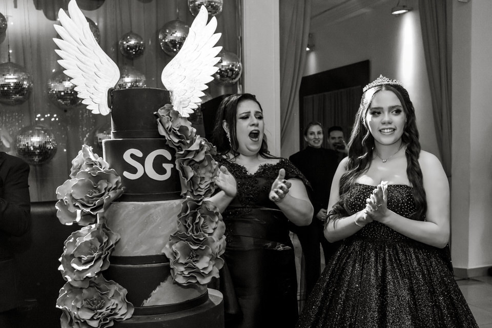 Cerimônia da festa de 15 anos da debutante Sophia, no Buffet América, fotógrafo de cerimônia de festa de 15 anos no Tatuapé