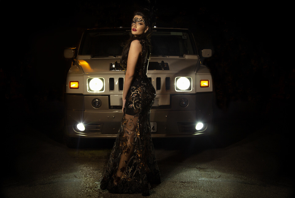 Mah Marangoni na limousine Paris Vegas em São Paulo - SP