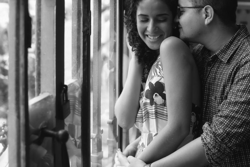 Ensaio Pré Wedding da Vanessa com o Aldrey no Mercado de São Paulo  São Paulo - SP