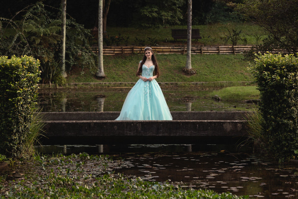 Ensaio da festa de 15 anos da Emily no Jardim Botânico em São Paulo
