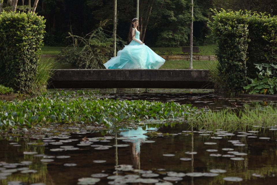 Ensaio da festa de 15 anos da Emily no Jardim Botânico em São Paulo
