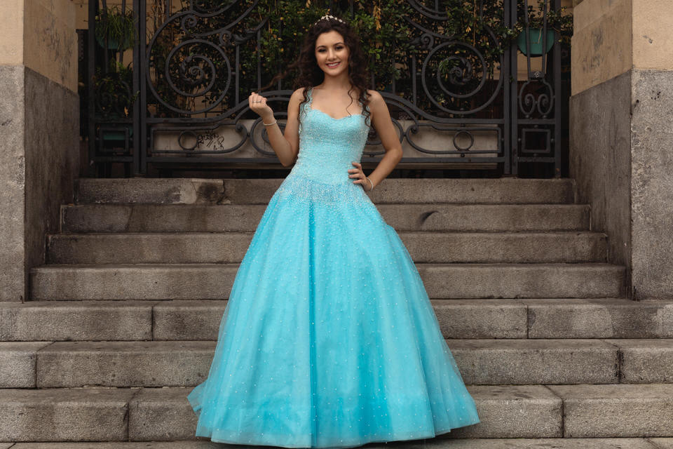 Ensaio da debutante Lorena Tucci no Teatro Municipal de São Paulo