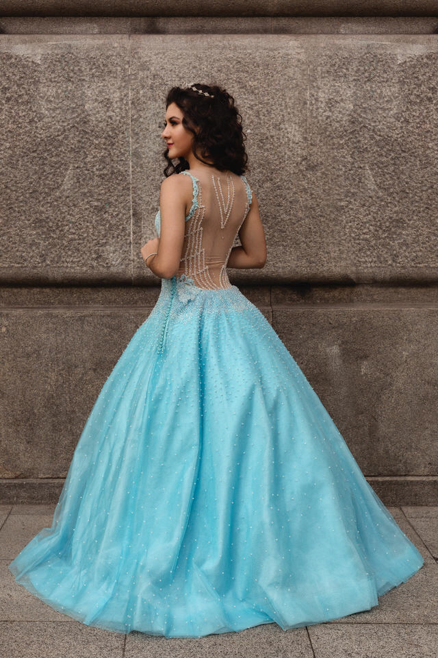 Ensaio da debutante Lorena Tucci no Teatro Municipal de São Paulo