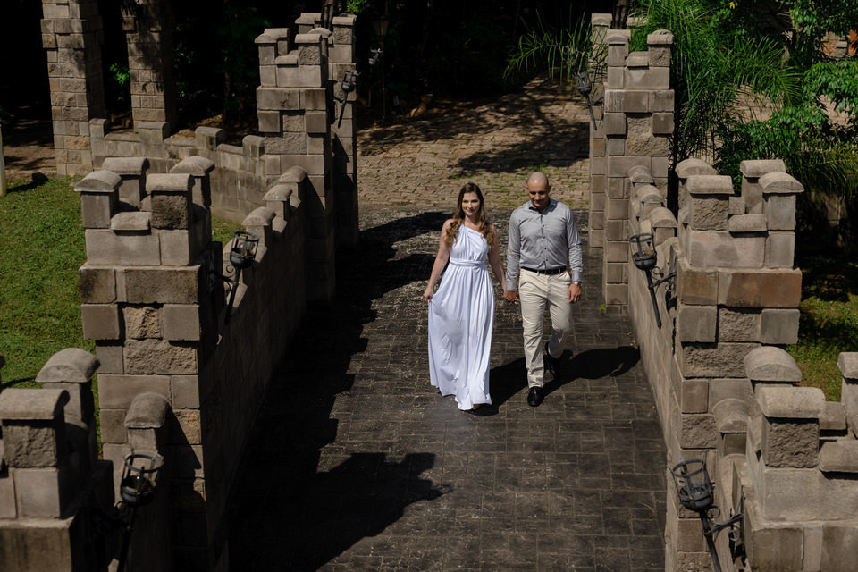 Pré Wedding da Larissa com o Rafael no Castelo dos Vinhais - Vinhedo-SP