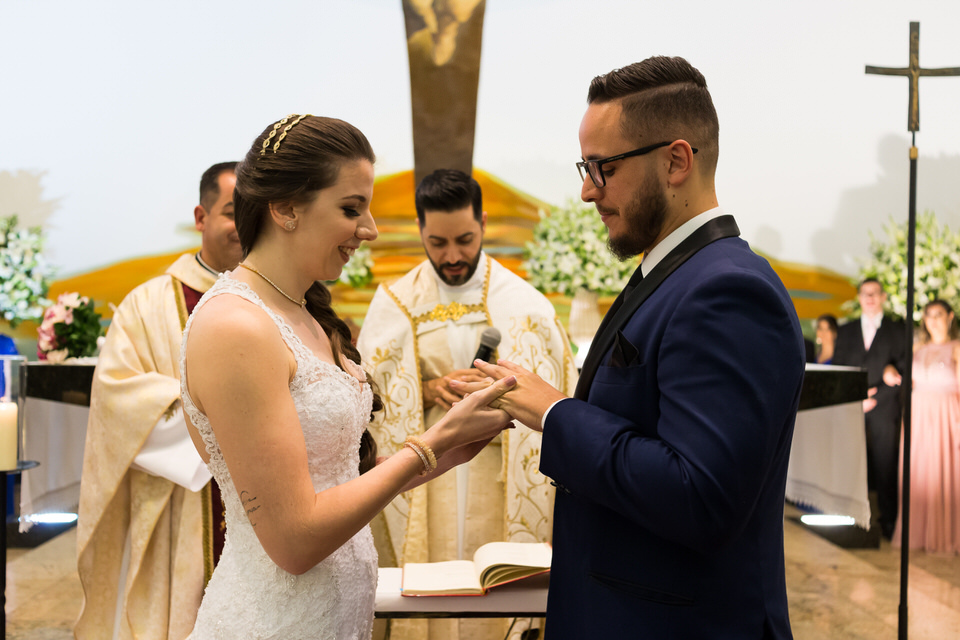 Cerimônia de Casamento da Daniela e Wanderlei em Santo André -SP, fotógrafo de casamento John Edgard em São Paulo