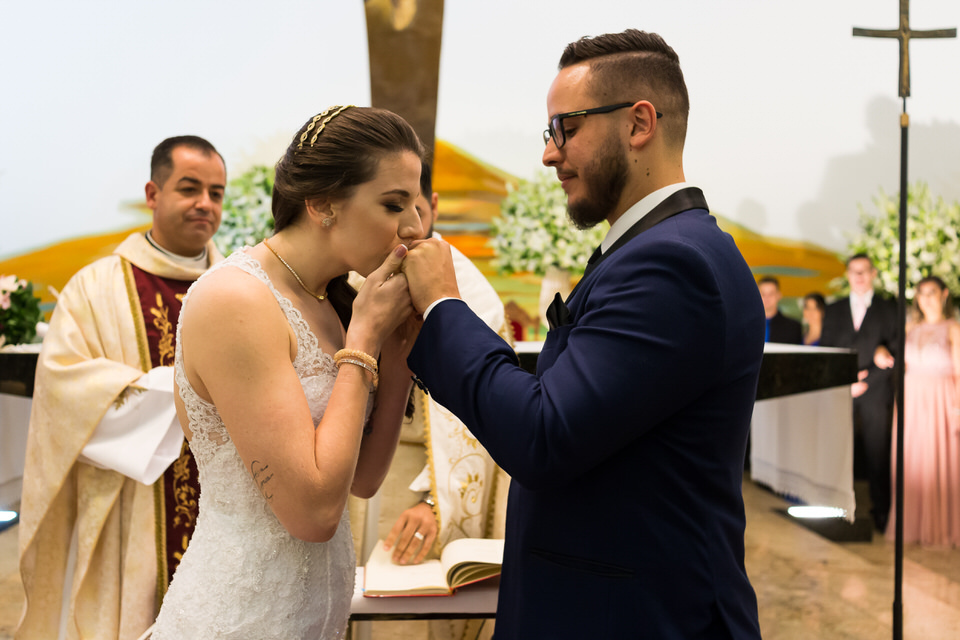 Cerimônia de Casamento da Daniela e Wanderlei em Santo André -SP, fotógrafo de casamento John Edgard em São Paulo