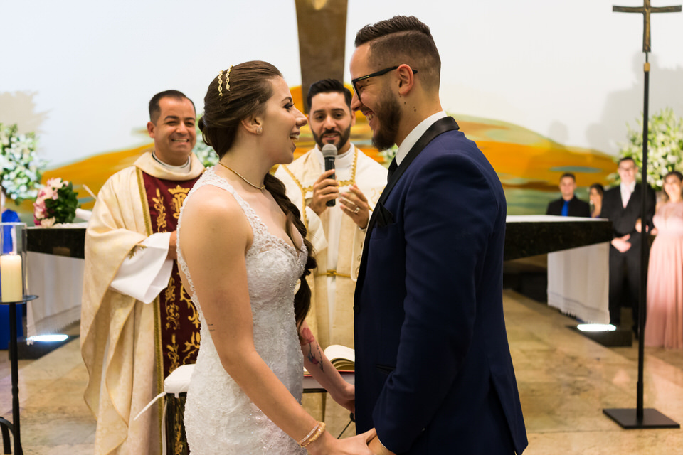 Cerimônia de Casamento da Daniela e Wanderlei em Santo André -SP, fotógrafo de casamento John Edgard em São Paulo