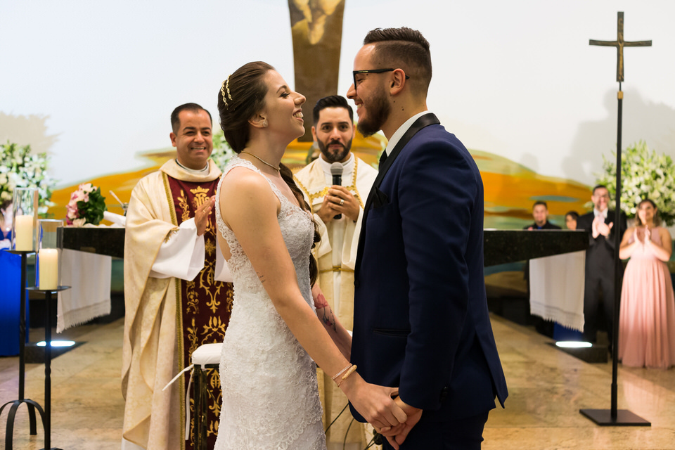 Cerimônia de Casamento da Daniela e Wanderlei em Santo André -SP, fotógrafo de casamento John Edgard em São Paulo