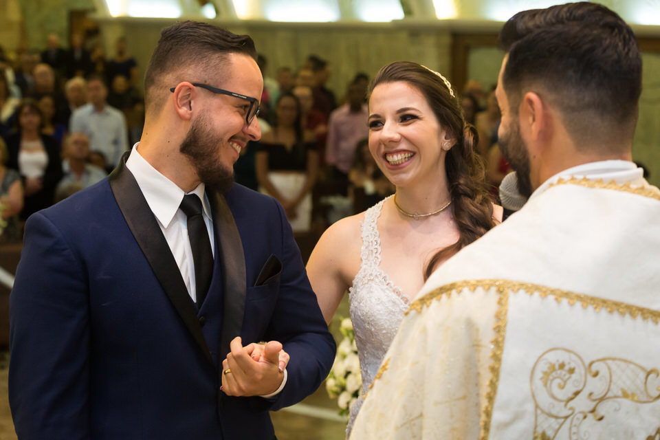 Cerimônia de Casamento da Daniela e Wanderlei em Santo André -SP, fotógrafo de casamento John Edgard em São Paulo