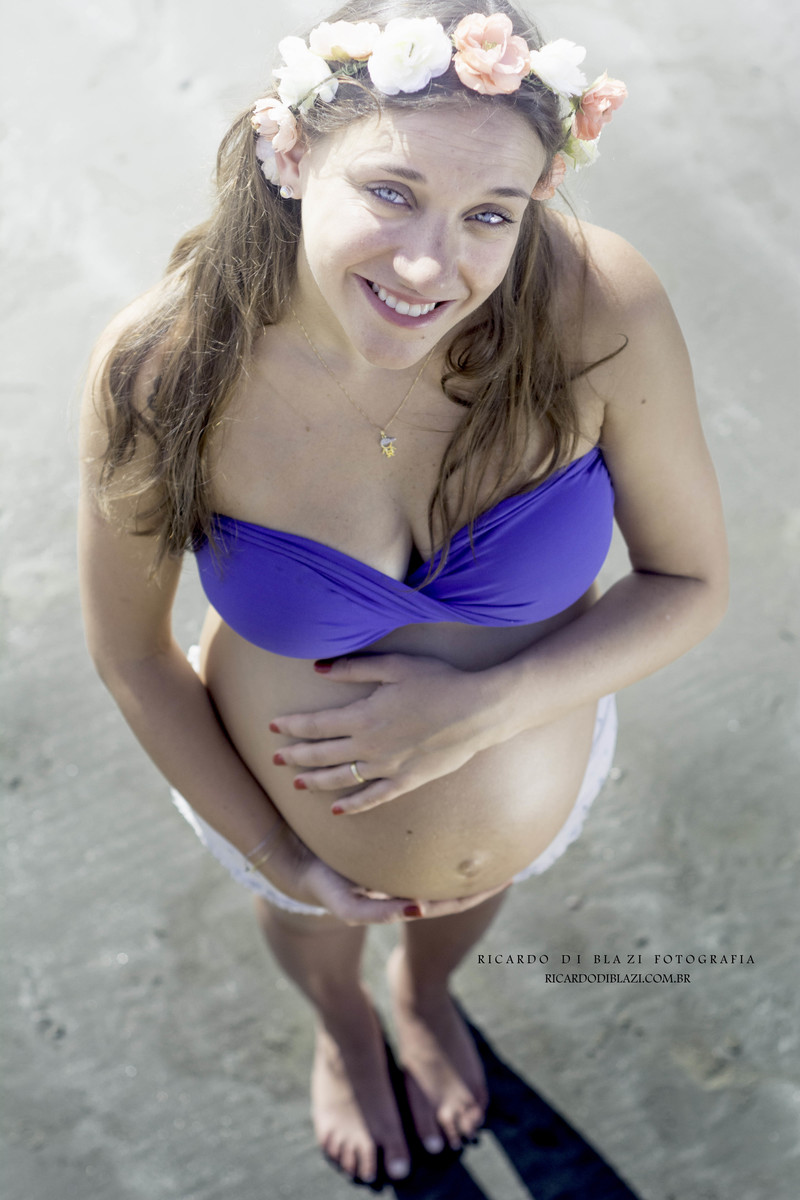 Ensaio de Gestante em Santos, Fotógrafo Ricardo Di Blazi, Marilia Prol