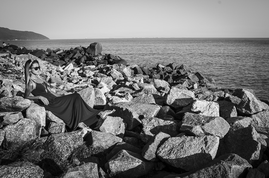 Emissário Submario de Santos e vista ao mar