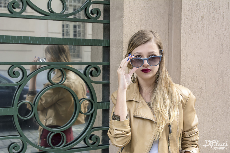 ensaio de modelo moda óculos